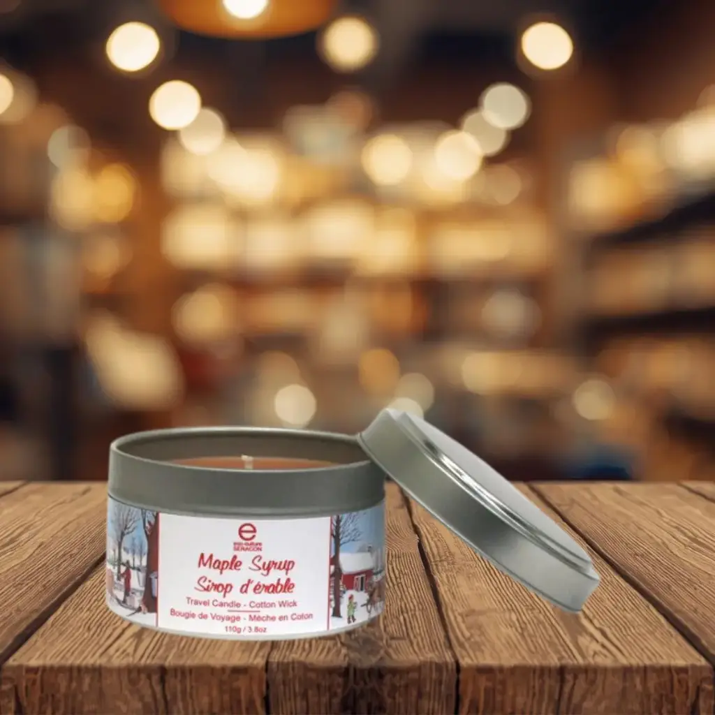 Bougie de voyage à l'érable