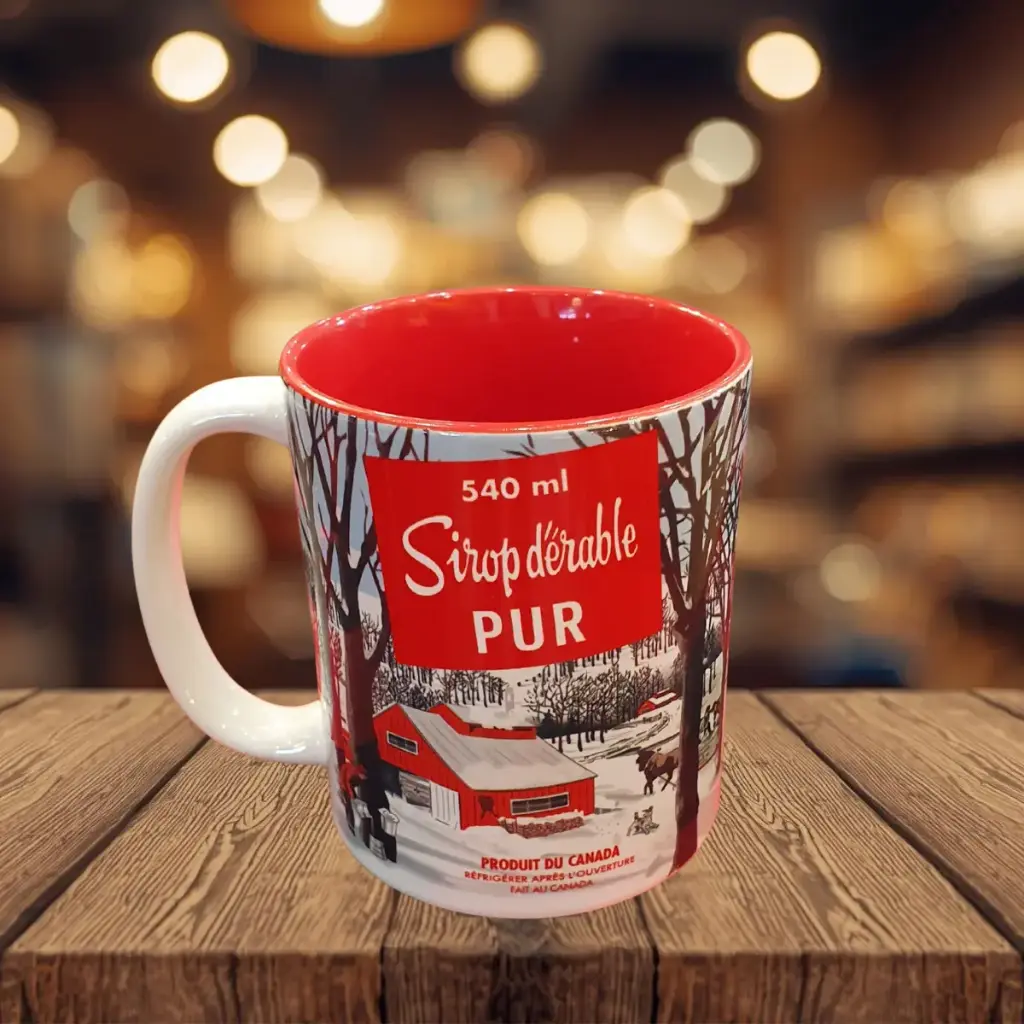 Tasse visuel canne sirop d'érable